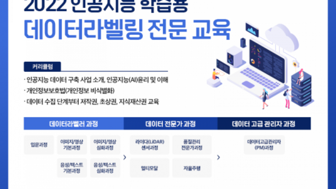 [기사] 소리자바, NIA 인공지능 학습용 데이터 전문교육 수행기관 선정