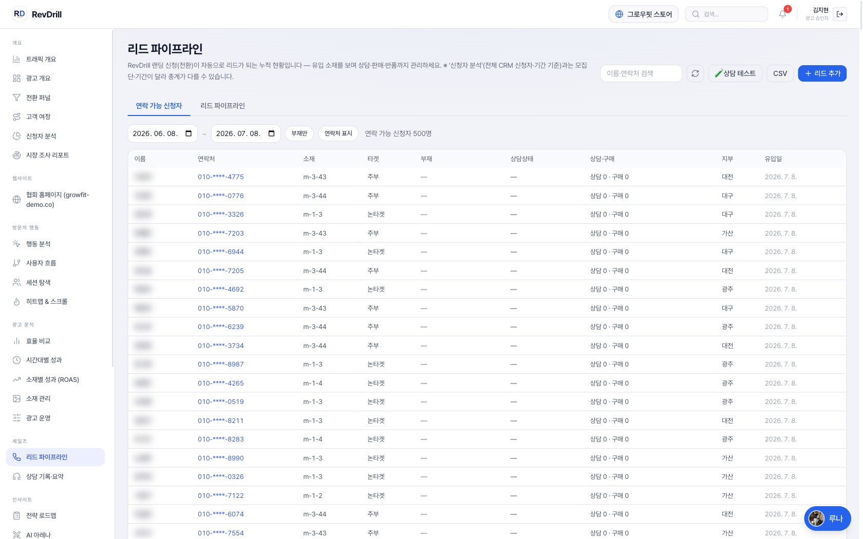 セールスまで — 内蔵CRM + 相談のAI要約